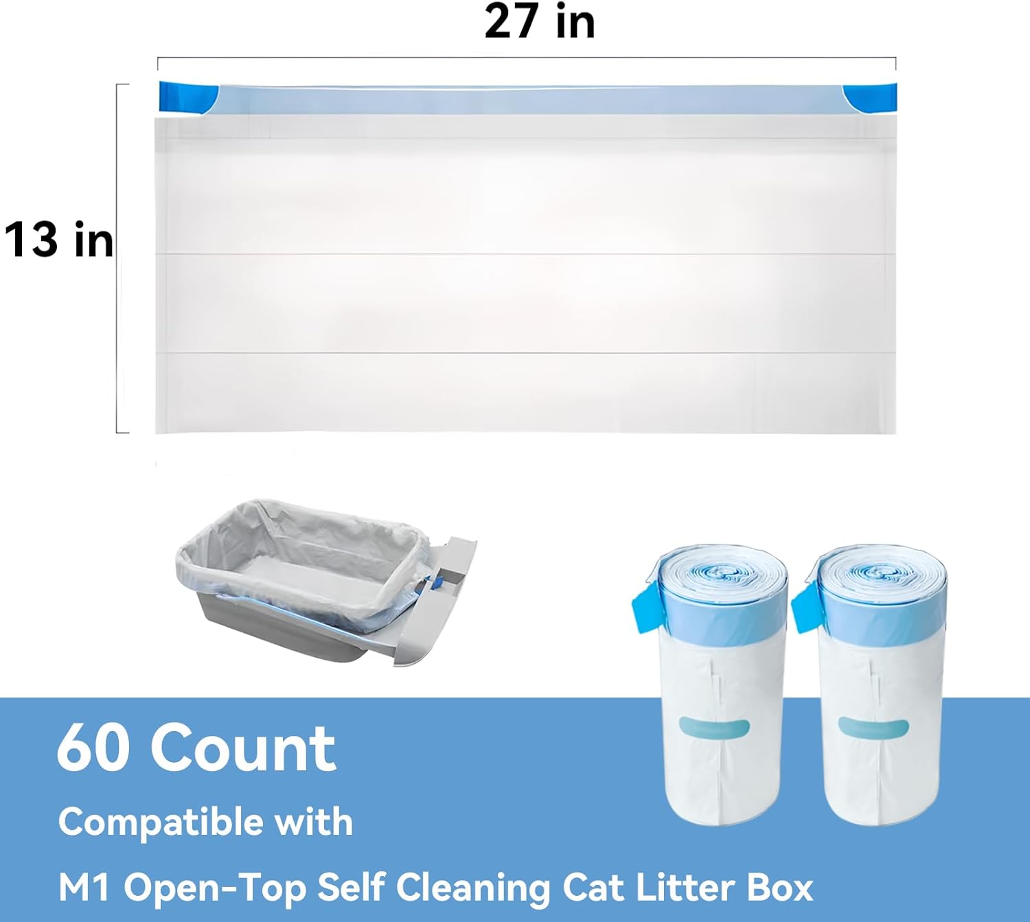 Litter Box Liner Bags (60)