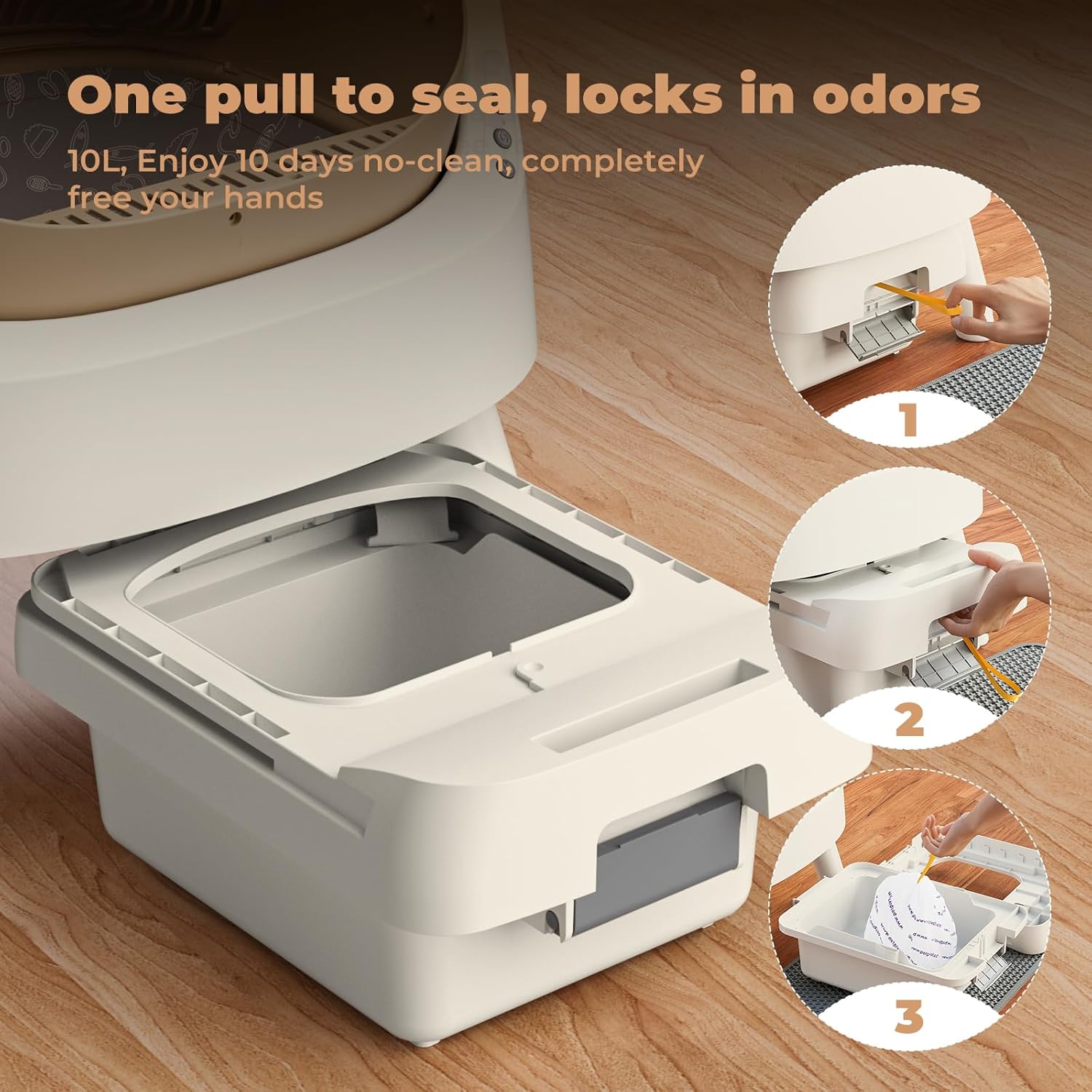 Happi Scooper Self-Cleaning Litter Box