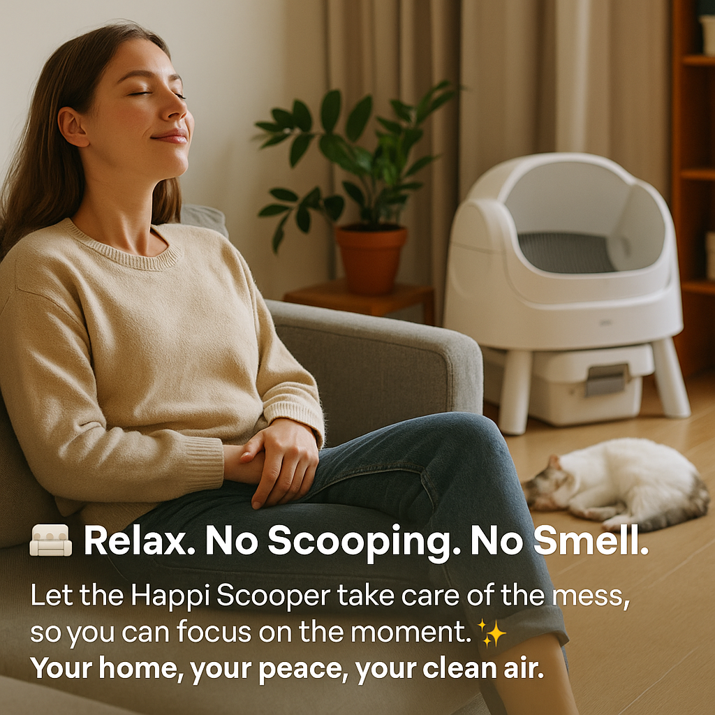 Happi Scooper Self-Cleaning Litter Box