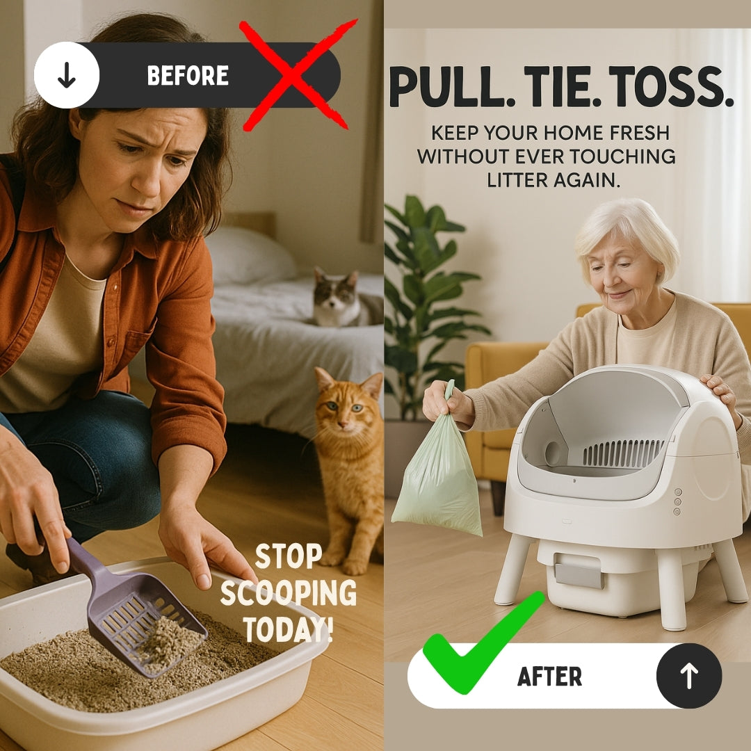 Happi Scooper Self-Cleaning Litter Box