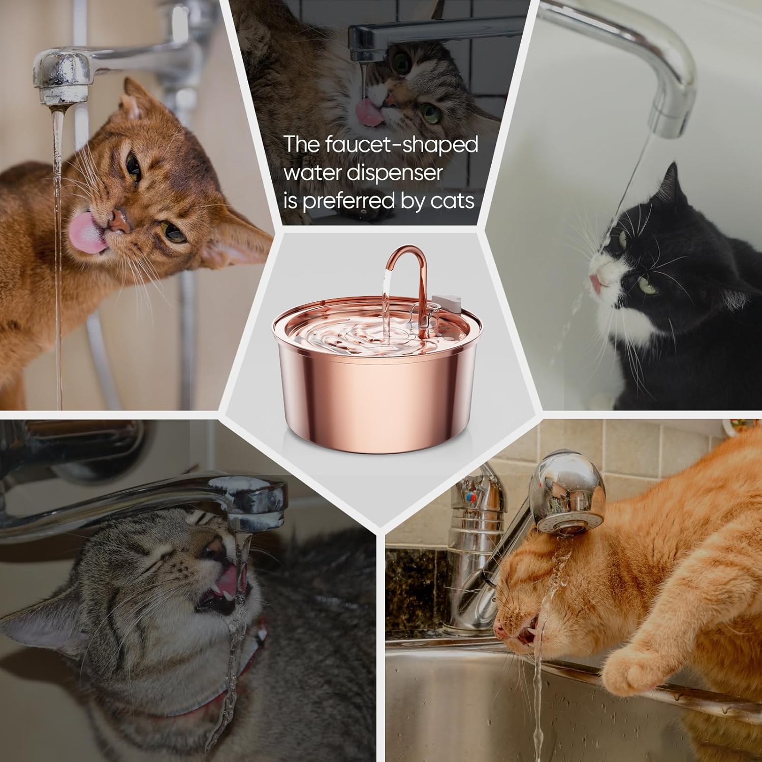 Copper Pet Water Fountain