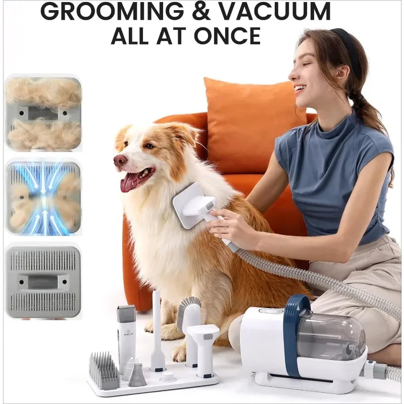 7 Piece Pet Grooming Vacuum