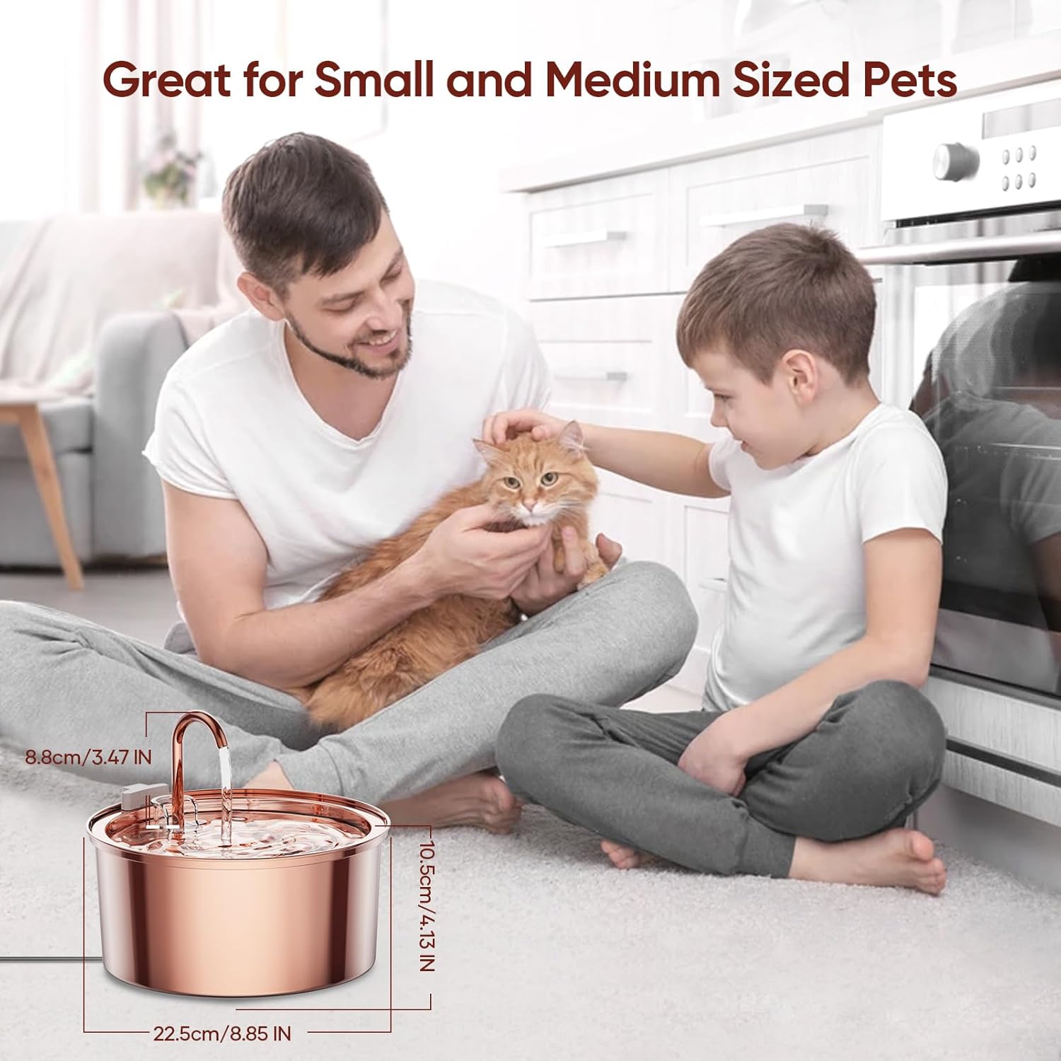 Copper Pet Water Fountain