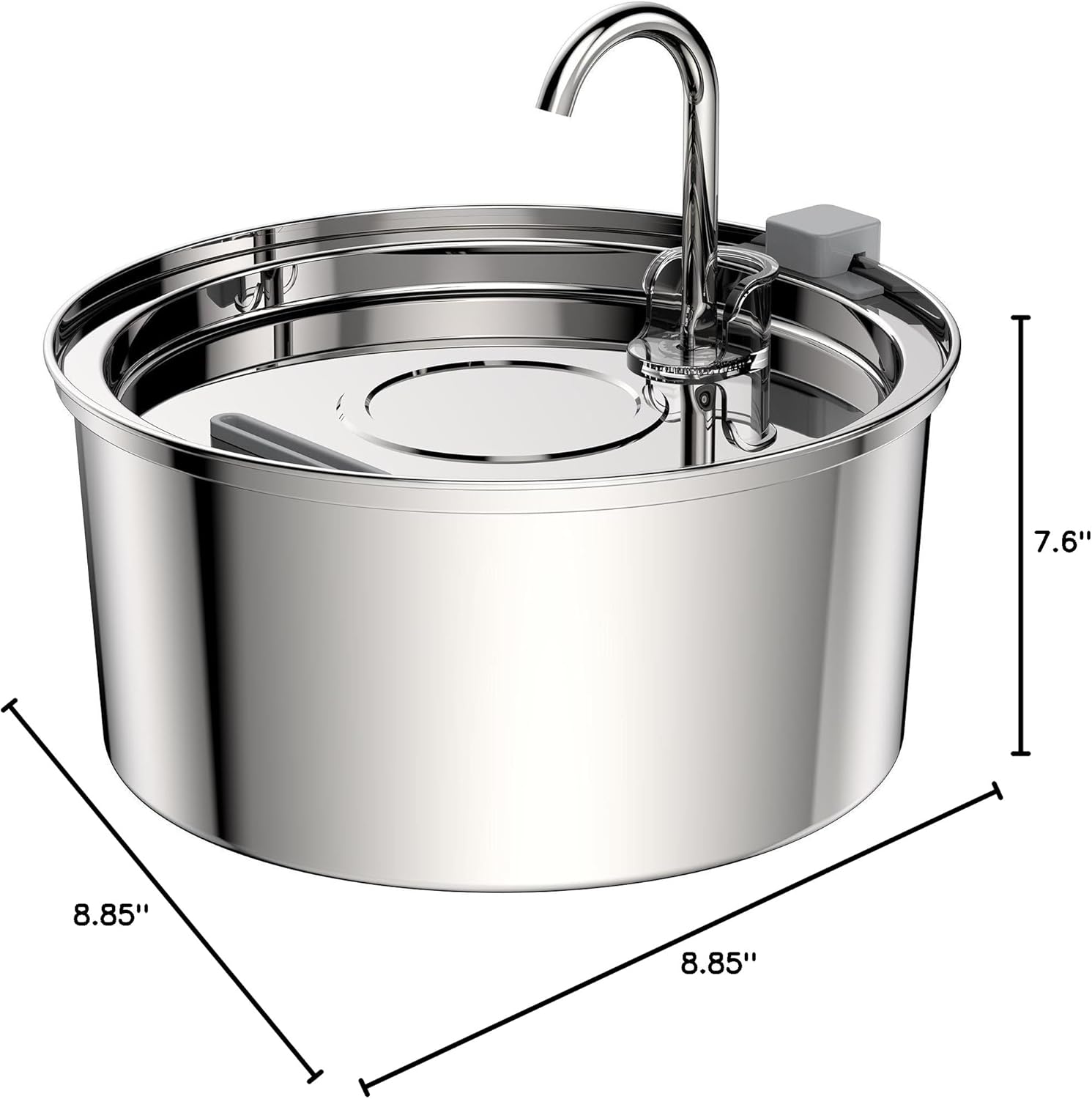 Stainless Steel Cat Fountain