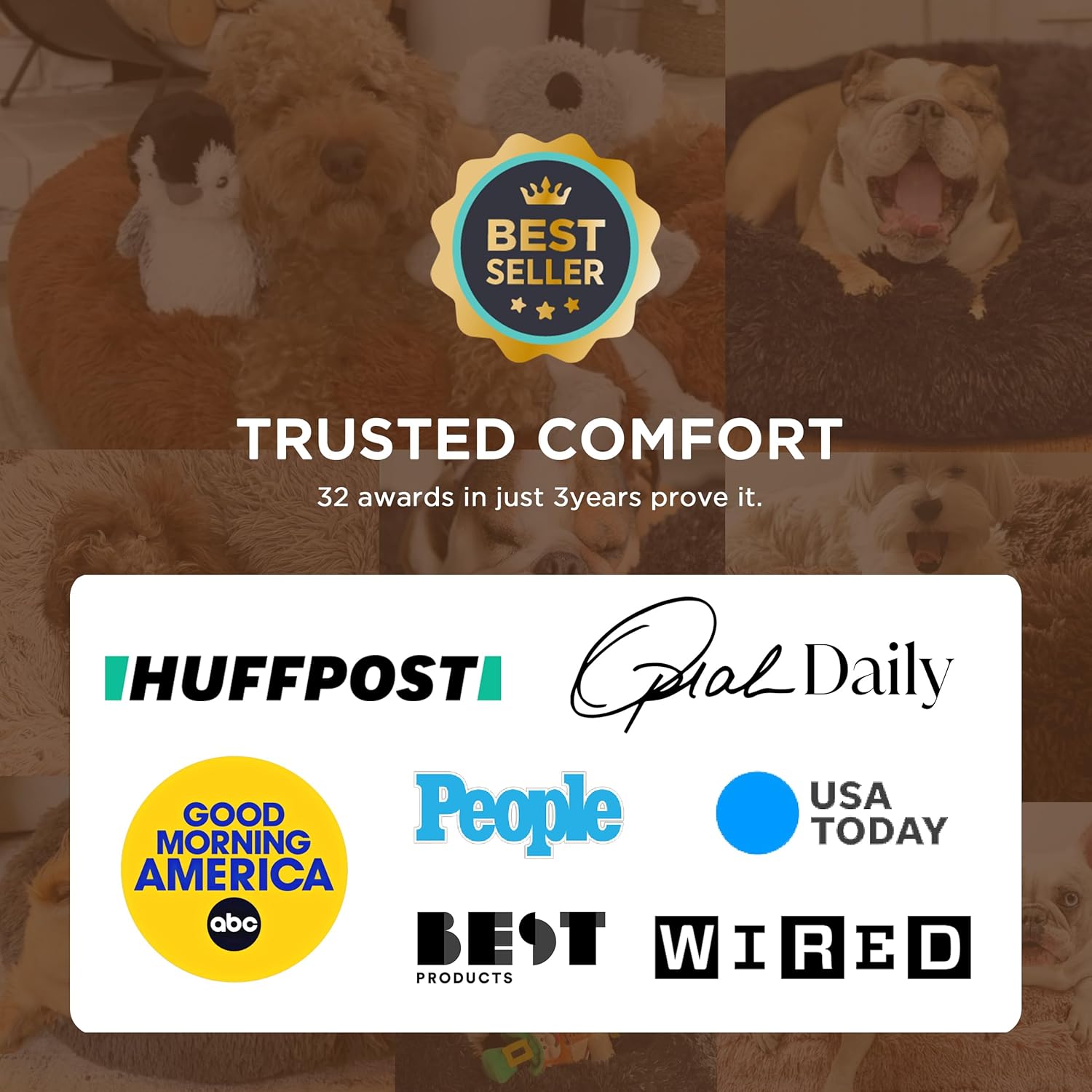 Cozy Calming Pet Bed