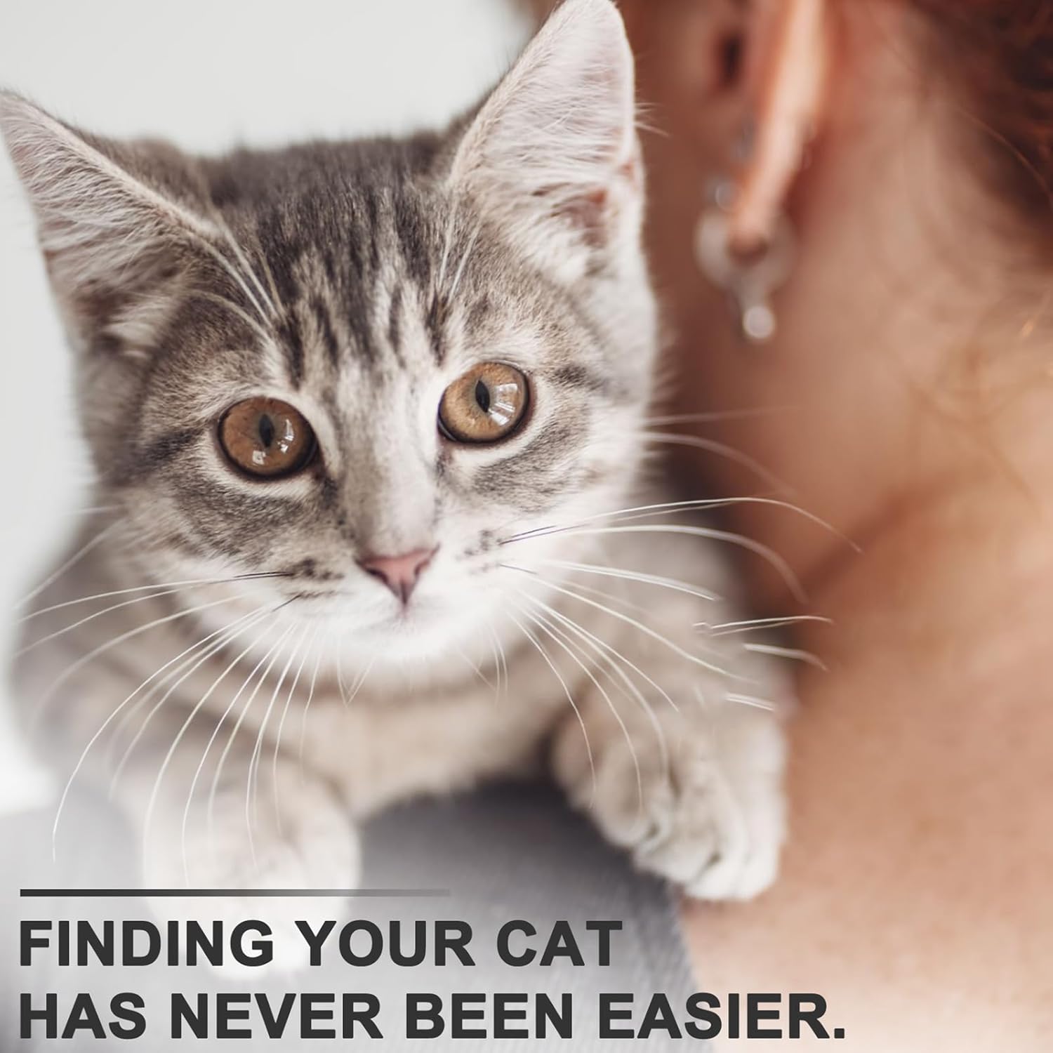 Reflective Cat Air Tag Holder Collar