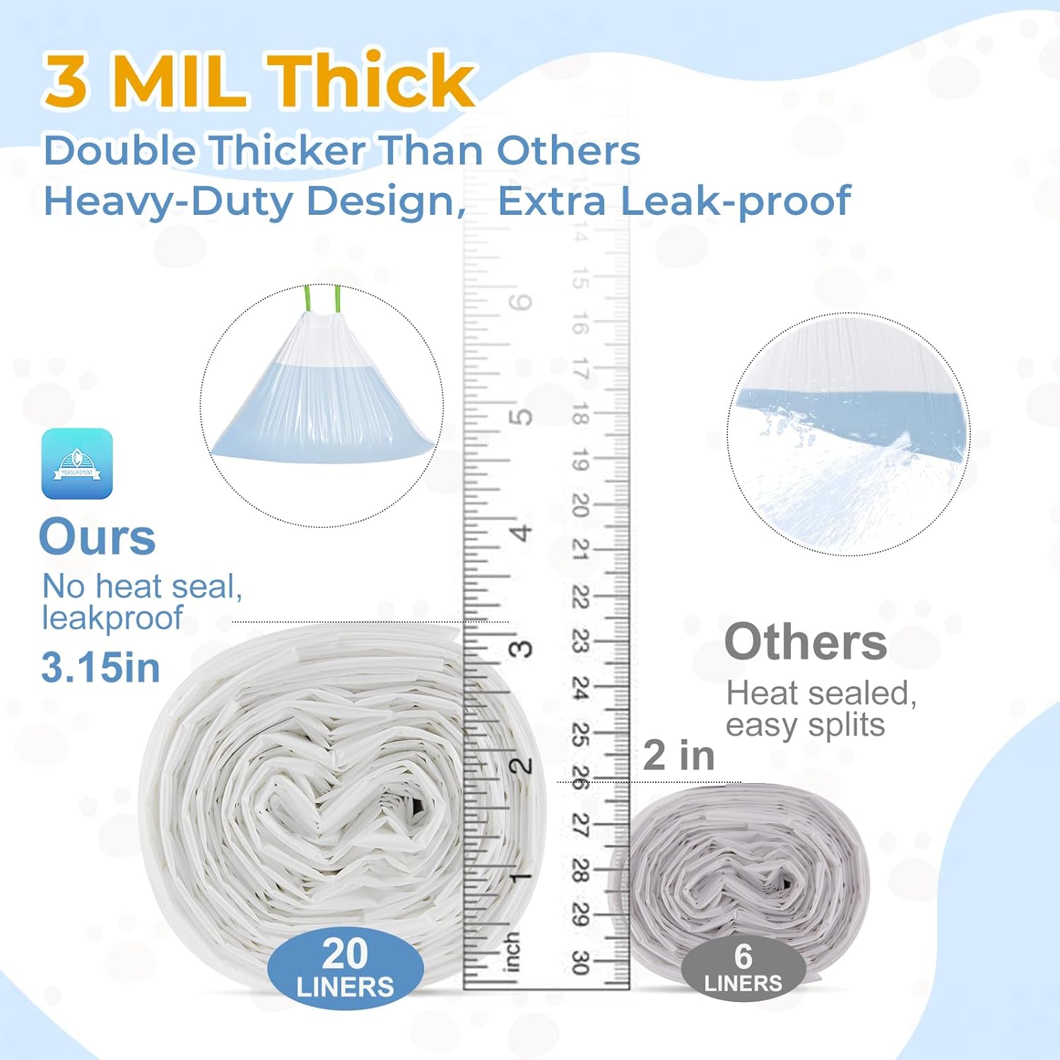 Litter Box Liner Bags (60)