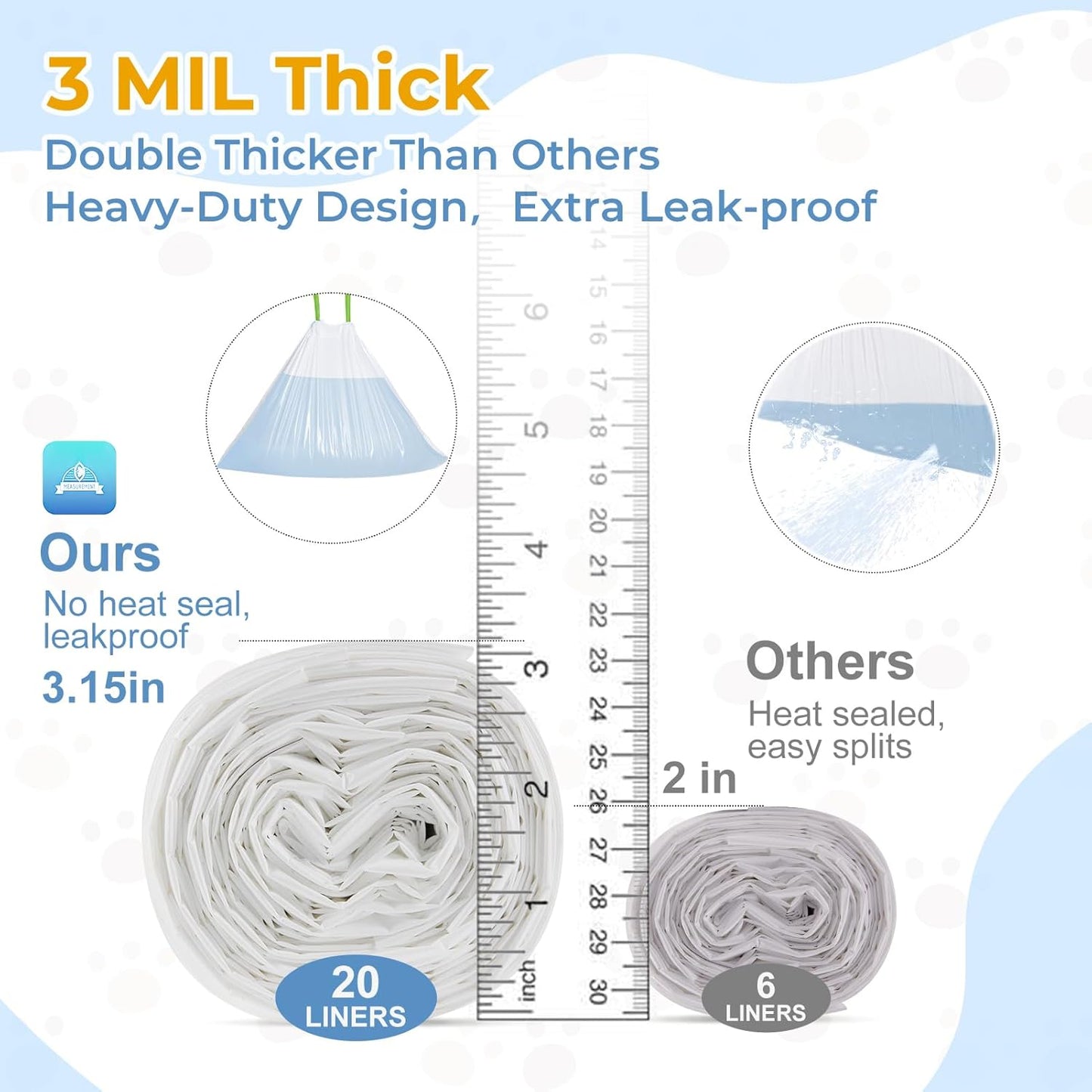 Litter Box Liner Bags (60)