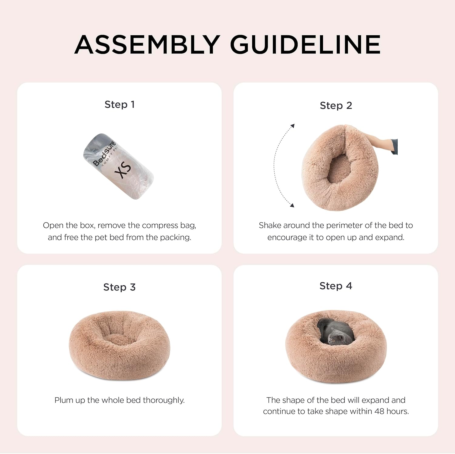 Cozy Calming Pet Bed